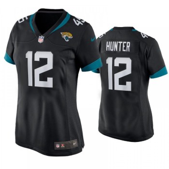 Women's Jacksonville Jaguars #12 Travis Hunter Nike Black 2025 NFL Draft First Round Pick Alternate Game Player Jersey Women's Jacksonville Jaguars #12 Travis Hunter Nike Black 2025 NFL Draft First Round Pick Alternate Game Player Jersey