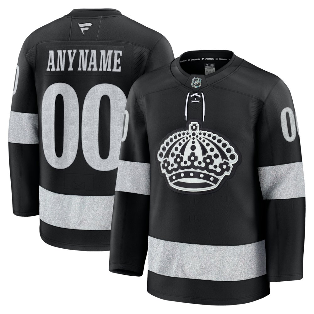 Youth Los Angeles Kings Black Alternate Custom Jersey