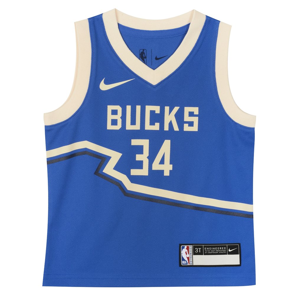 Toddler Milwaukee Bucks Giannis Antetokounmpo Royal 2024/25 Swingman Player Jersey - City Edition