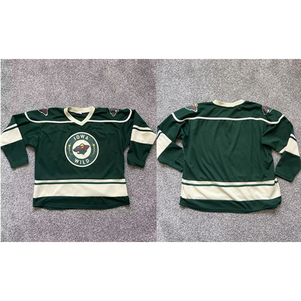 Men's Minnesota Wild Green Stitched Hockey Premium Jersey