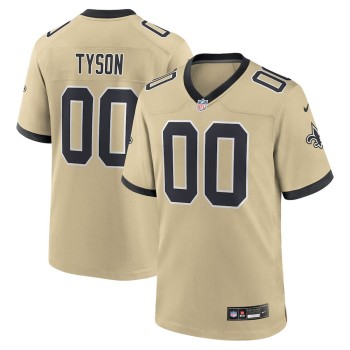 Men's New Orleans Saints Jordyn Tyson Gold 2026 NFL Draft Game Jersey Men's New Orleans Saints Jordyn Tyson Gold 2026 NFL Draft Game Jersey