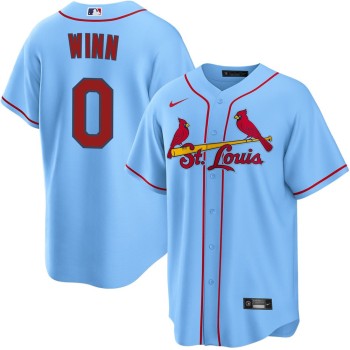 Men's St. Louis Cardinals #0 Masyn Winn Blue Home Limited Jersey Men's St. Louis Cardinals #0 Masyn Winn Blue Home Limited Jersey