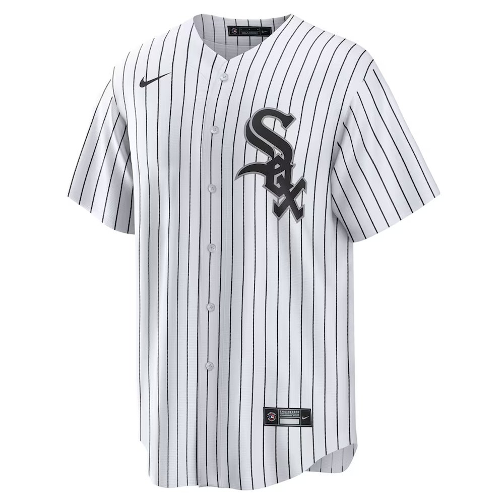 Men's Chicago White Sox #23 Andrew Benintendi Nike White/Black Home Official Player Jersey Men's Chicago White Sox #23 Andrew Benintendi Nike White/Black Home Official Player Jersey
