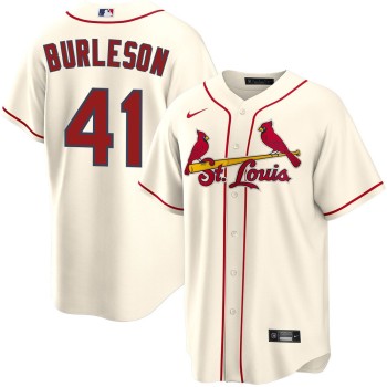 Men's St. Louis Cardinals #41 Alec Burleson Cream Home Limited Jersey Men's St. Louis Cardinals #41 Alec Burleson Cream Home Limited Jersey
