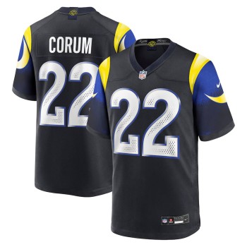 Youth's Los Angeles Rams #22 Blake Corum  Black Rivalries Collection Game Jersey Youth's Los Angeles Rams #22 Blake Corum  Black Rivalries Collection Game Jersey