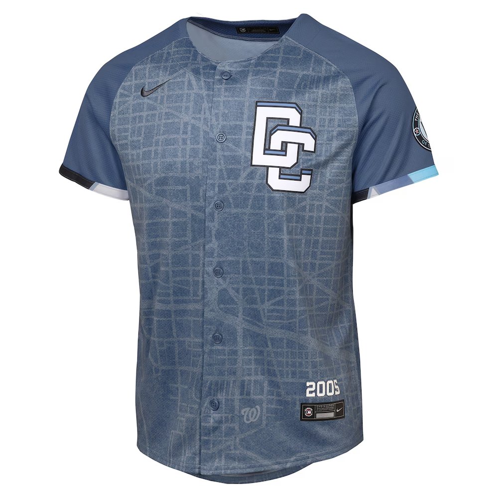 Youth Washington Nationals Nike Blue 2025 City Connect Limited Jersey Youth Washington Nationals Nike Blue 2025 City Connect Limited Jersey