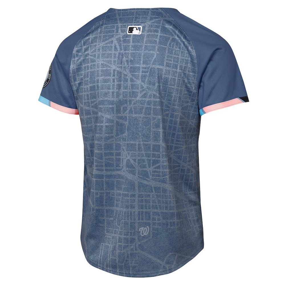Youth Washington Nationals Nike Blue 2025 City Connect Limited Jersey Youth Washington Nationals Nike Blue 2025 City Connect Limited Jersey