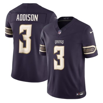 Men's Minnesota Vikings #3 Jordan Addison Purple 2026 Rivalries Collection Vapor F.U.S.E. Limited Jersey Men's Minnesota Vikings #3 Jordan Addison Purple 2026 Rivalries Collection Vapor F.U.S.E. Limited Jersey