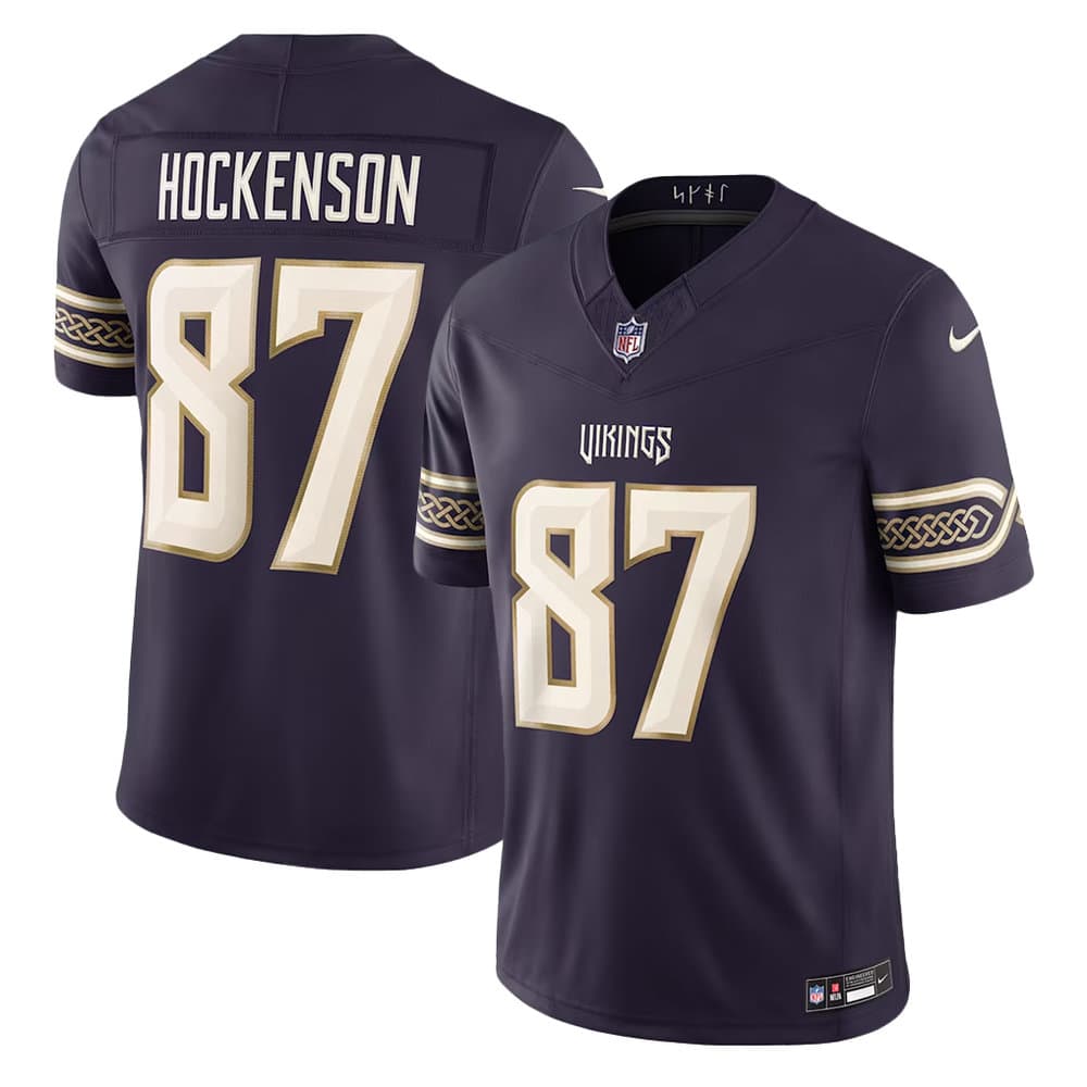 Men's Minnesota Vikings #87 T.J. Hockenson Purple 2026 Rivalries Collection Vapor F.U.S.E. Limited Jersey Men's Minnesota Vikings #87 T.J. Hockenson Purple 2026 Rivalries Collection Vapor F.U.S.E. Limited Jersey