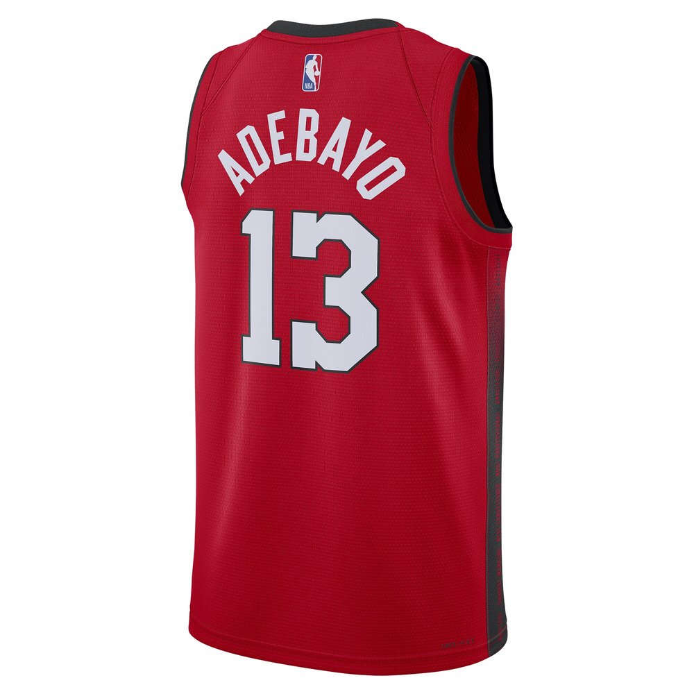 Unisex Miami Heat Bam Adebayo Red 2024/25 Swingman Player Jersey - City Edition