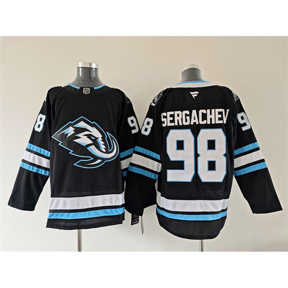Youth Utah Mammoth #98 Mikhail Sergachev Navy 2025 Stitched Jersey
