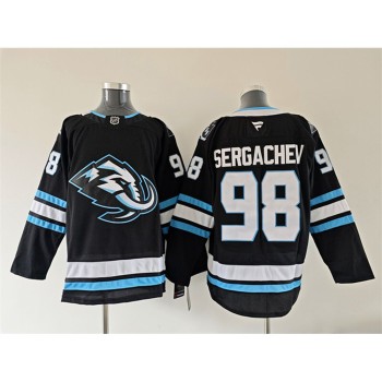 Youth Utah Mammoth #98 Mikhail Sergachev Navy 2025 Stitched Jersey