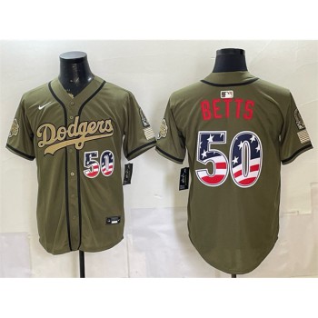 Youth Los Angeles Dodgers #50 Mookie Betts Olive 2026 Armed Forces Day 250 Fourth of July Stitched Baseball Jersey Youth Los Angeles Dodgers #50 Mookie Betts Olive 2026 Armed Forces Day 250 Fourth of July Stitched Baseball Jersey