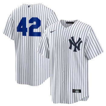 Men's New York Yankees #42 Jackie Robinson Nike White Home 2025 Jackie Robinson Day Replica Jersey Men's New York Yankees #42 Jackie Robinson Nike White Home 2025 Jackie Robinson Day Replica Jersey