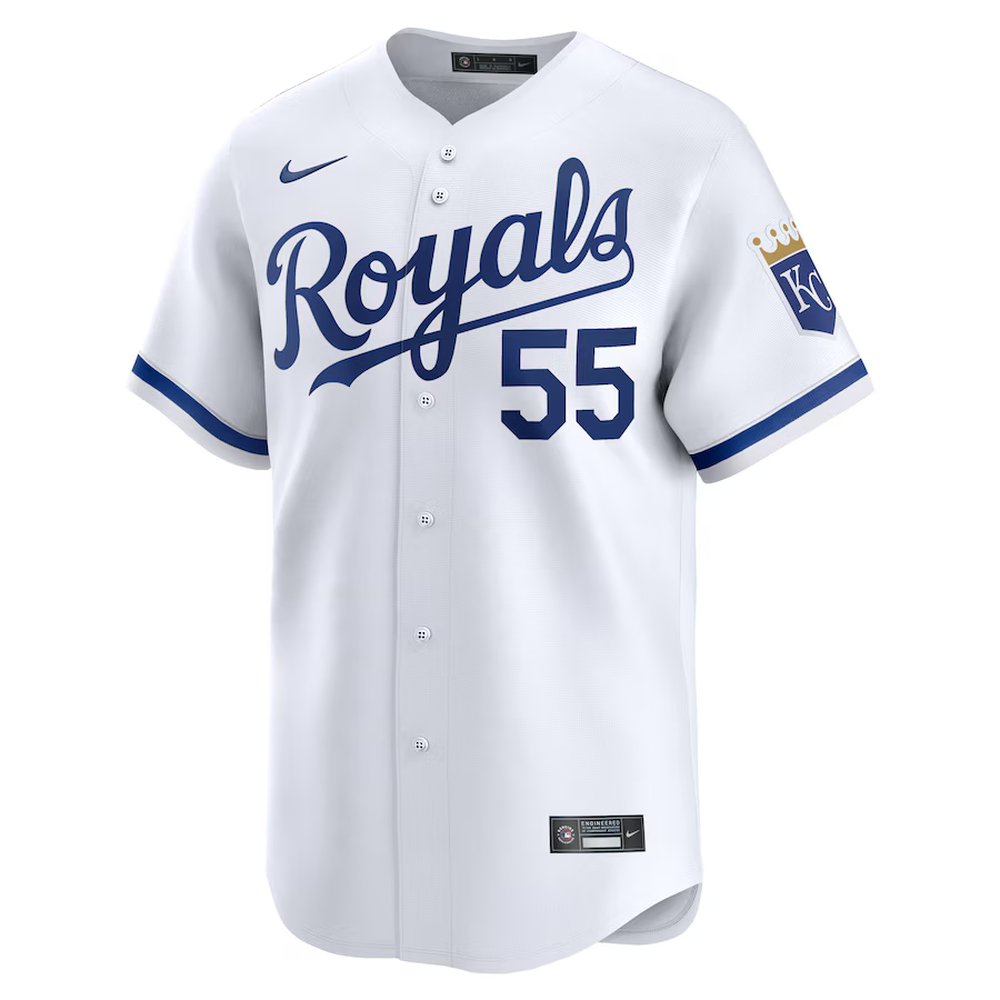 Women's Kansas City Royals #55 Cole Ragans Nike White Home Limited Player Jersey Women's Kansas City Royals #55 Cole Ragans Nike White Home Limited Player Jersey