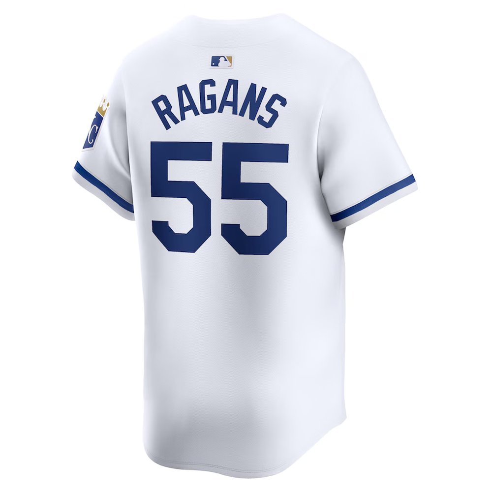 Women's Kansas City Royals #55 Cole Ragans Nike White Home Limited Player Jersey Women's Kansas City Royals #55 Cole Ragans Nike White Home Limited Player Jersey