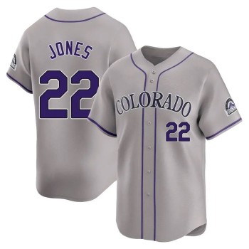 Men's Colorado Rockies #22 Nolan Jones Nike Gray Home Replica Jersey Men's Colorado Rockies #22 Nolan Jones Nike Gray Home Replica Jersey
