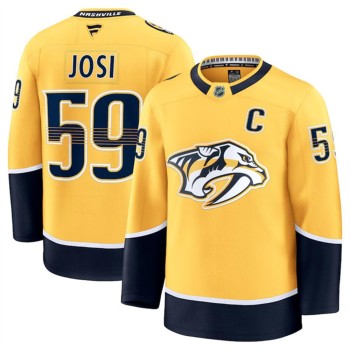 Youth Nashville Predators #59 Roman Josi Gold 2024-25 Home Stitched Hockey Jersey