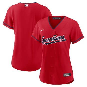 Women's Cleveland Guardians Nike Red Home Replica Jersey Women's Cleveland Guardians Nike Red Home Replica Jersey