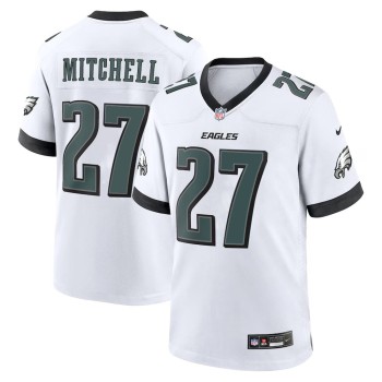 Men's #27 Quinyon Mitchell Midnight White Philadelphia Eagles Player Game Jersey Men's #27 Quinyon Mitchell Midnight White Philadelphia Eagles Player Game Jersey