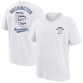 Youth Washington Nationals Nike White 2025 City Connect T-Shirt Youth Washington Nationals Nike White 2025 City Connect T-Shirt