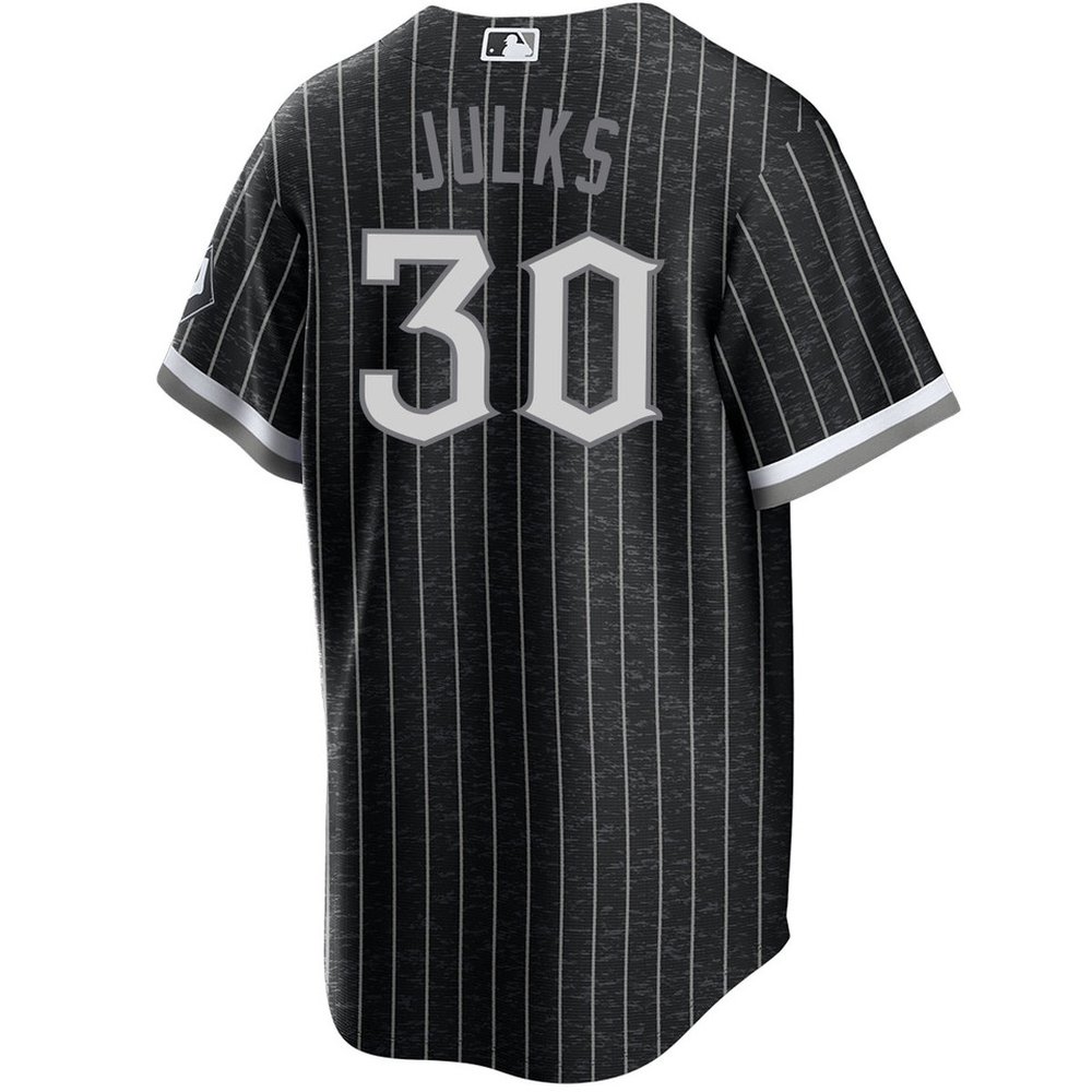 Men's Chicago White Sox #30 Corey Julks Black Home Official Player Jersey