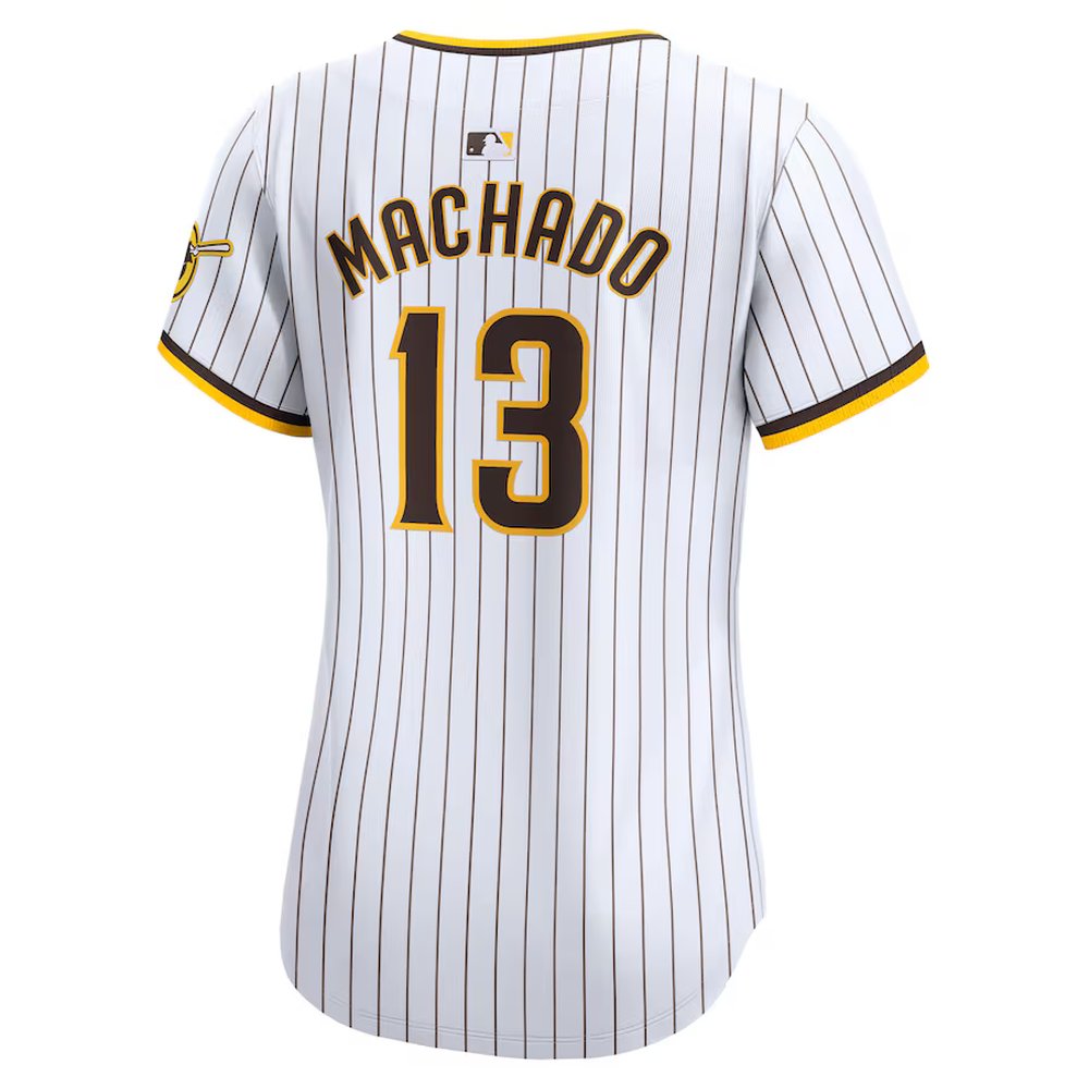 Women's San Diego Padres #13 Manny Machado Nike White Home Limited Player Jersey