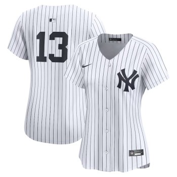 Women's New York Yankees #13 Jazz Chisholm Jr. White Home Limited Player Jersey Women's New York Yankees #13 Jazz Chisholm Jr. White Home Limited Player Jersey