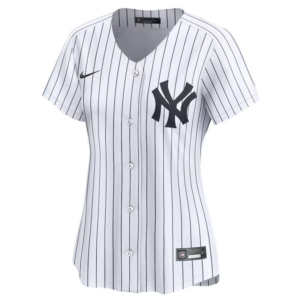 Women's New York Yankees #13 Jazz Chisholm Jr. White Home Limited Player Jersey Women's New York Yankees #13 Jazz Chisholm Jr. White Home Limited Player Jersey