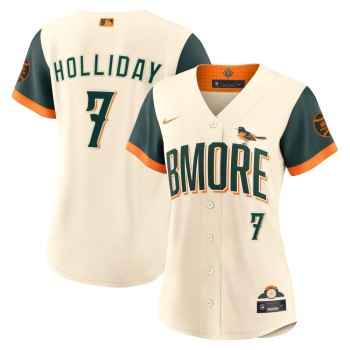 Women's Baltimore Orioles #7 Jackson Holliday Nike Natural 2026 City Connect Stadium Jersey Women's Baltimore Orioles #7 Jackson Holliday Nike Natural 2026 City Connect Stadium Jersey