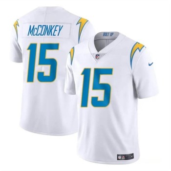 Youth Los Angeles Chargers #15 Ladd McConkey White 2024 Draft Vapor Limited Stitched Football Jersey Youth Los Angeles Chargers #15 Ladd McConkey White 2024 Draft Vapor Limited Stitched Football Jersey