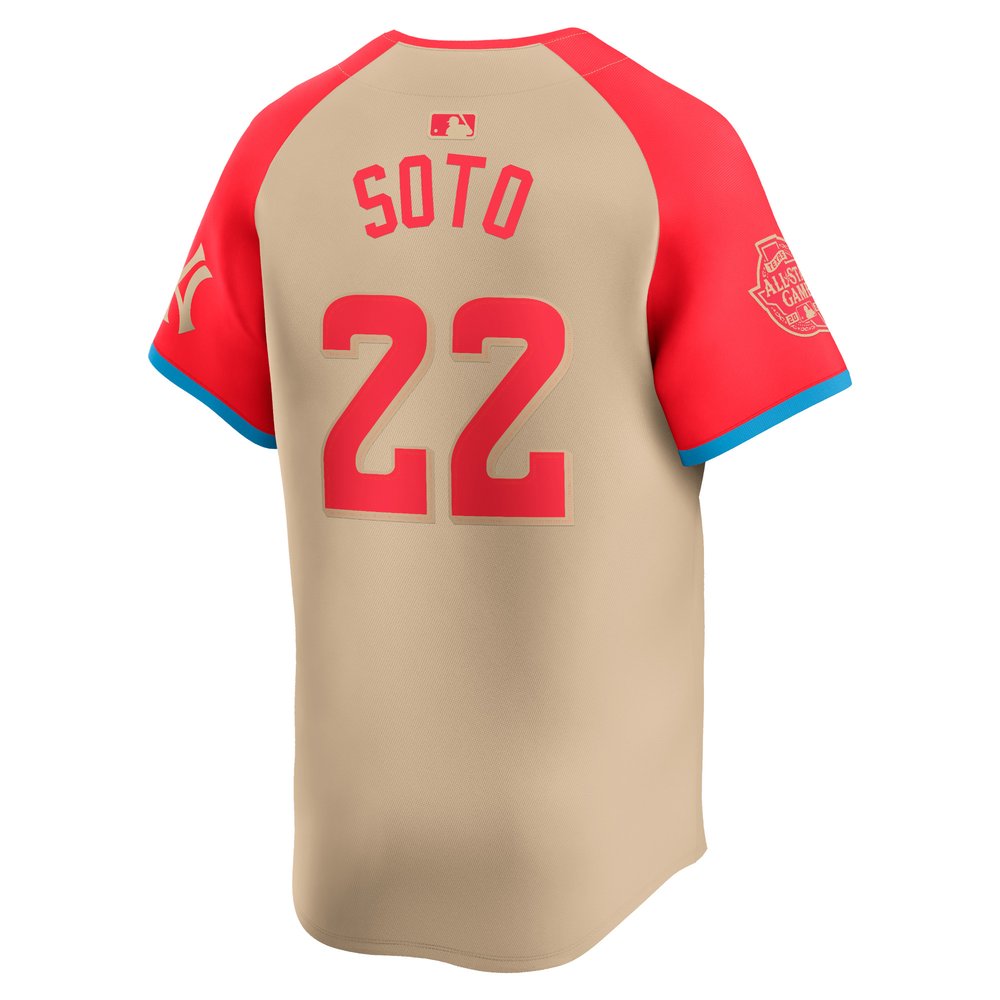 Men's American League #22 Juan Soto Cream 2024 MLB All-Star Game Limited Player Jersey
