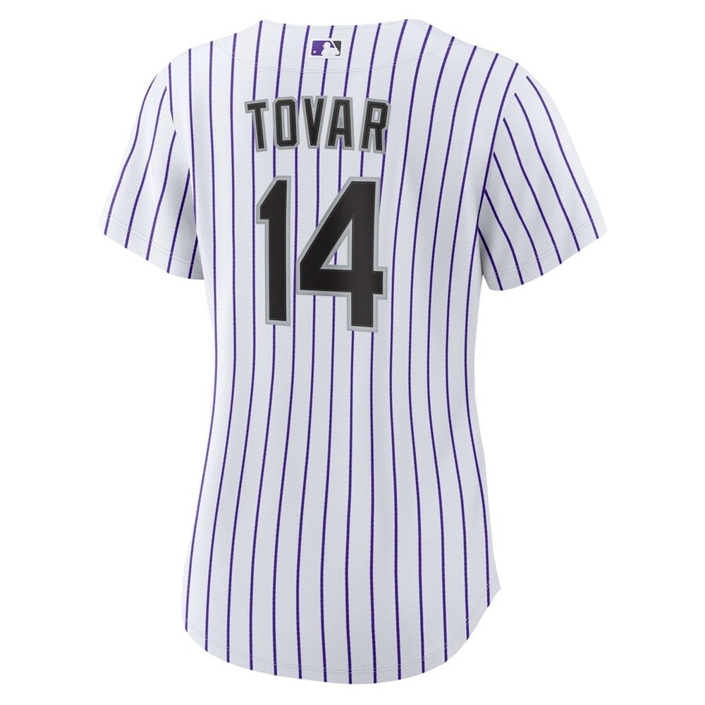 Women's Colorado Rockies #14 Ezequiel Tovar Nike White Home Replica Jersey