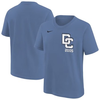 Youth Washington Nationals Nike Blue 2025 City Connect Wordmark T-Shirt Youth Washington Nationals Nike Blue 2025 City Connect Wordmark T-Shirt