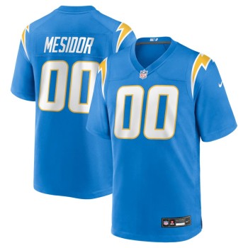 Men's Los Angeles Chargers Akheem Mesidor Blue 2026 NFL Draft Game Jersey Men's Los Angeles Chargers Akheem Mesidor Blue 2026 NFL Draft Game Jersey