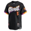 Men's San Francisco Giants #5 Mike Yastrzemski Nike Anthracite 2025 City Connect Limited Jersey
