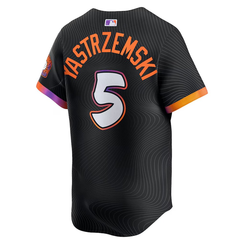 Men's San Francisco Giants #5 Mike Yastrzemski Nike Anthracite 2025 City Connect Limited Jersey