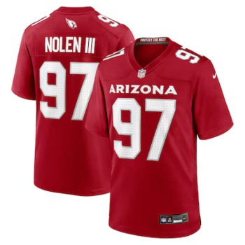 Men's Arizona Cardinals #97 Walter Nolen Nike Cardinal 2025 NFL Draft First Round Pick Game Jersey Men's Arizona Cardinals #97 Walter Nolen Nike Cardinal 2025 NFL Draft First Round Pick Game Jersey