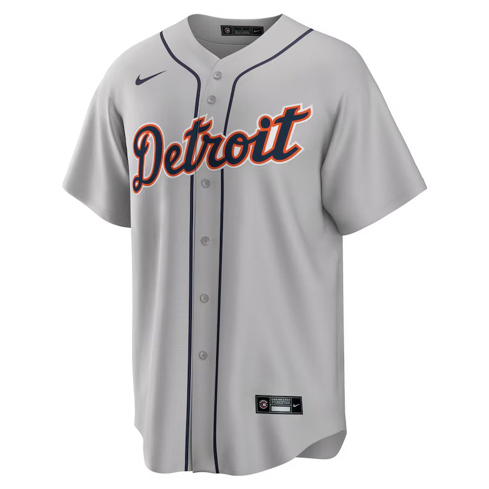 Men's Detroit Tigers #29 Tarik Skubal Nike Gray Road Replica Jersey Men's Detroit Tigers #29 Tarik Skubal Nike Gray Road Replica Jersey