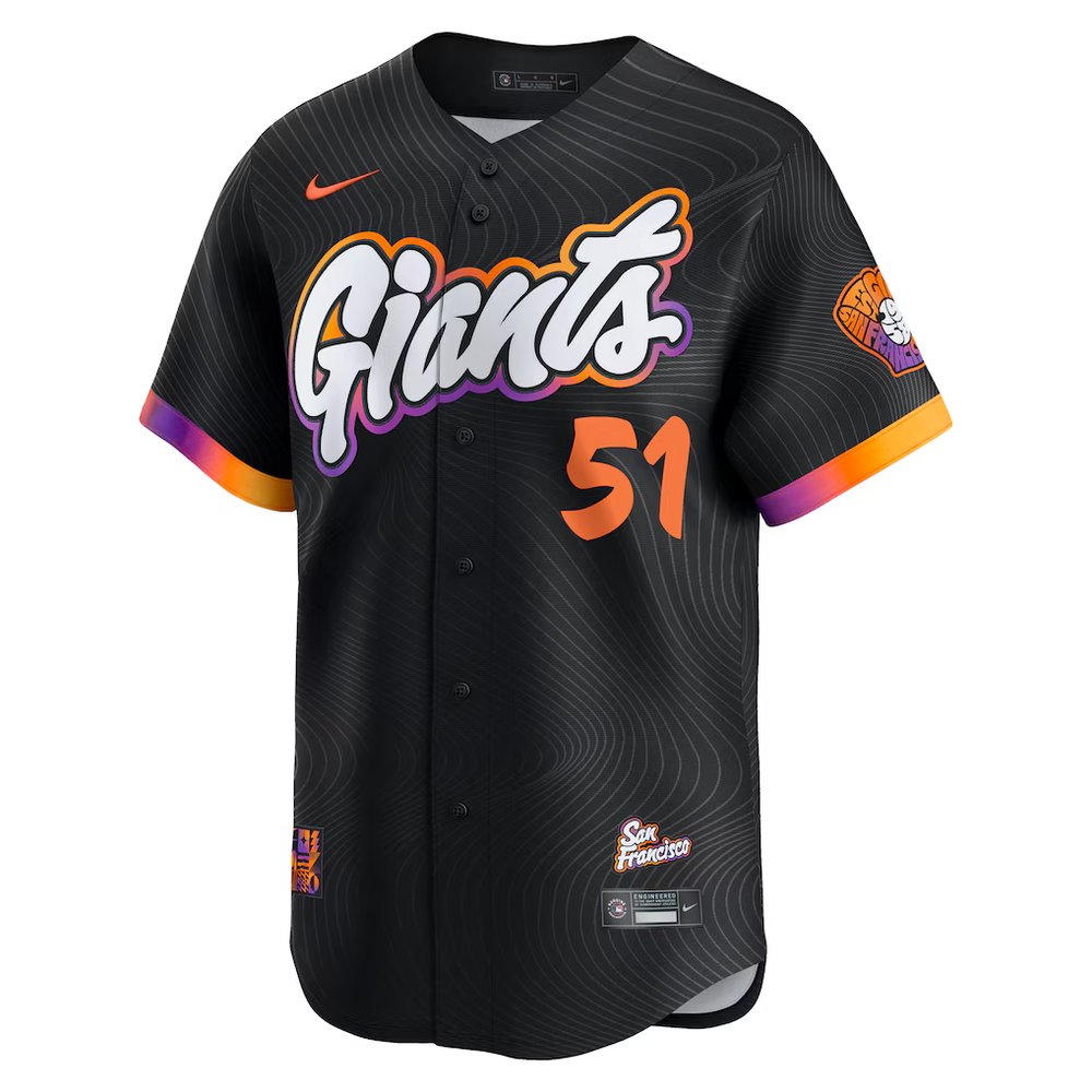 Men's San Francisco Giants #51 Jung Hoo Lee Nike Black 2025 City Connect Limited Jersey