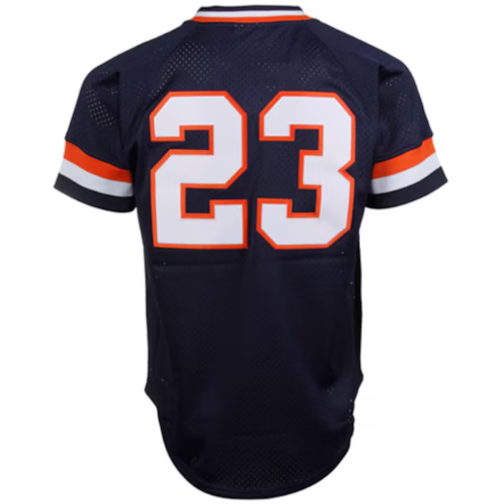 Men's Detroit Tigers #23 Kirk Gibson Navy 1984 Authentic Cooperstown Collection Mesh Batting Practice Jersey