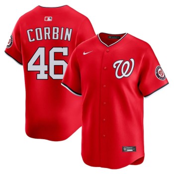 Men's Washington Nationals #46 Patrick Corbin Red Home Limited Player Jersey Men's Washington Nationals #46 Patrick Corbin Red Home Limited Player Jersey