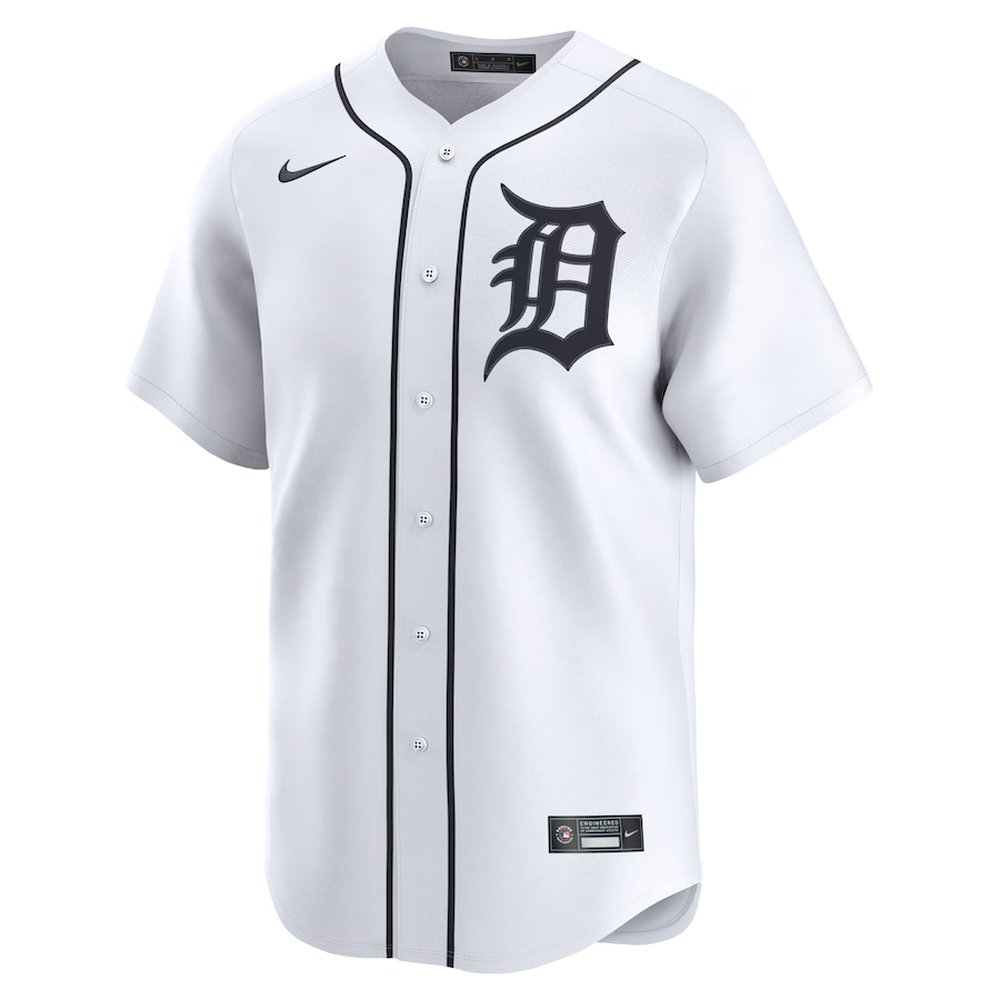 Men's Detroit Tigers #29 Tarik Skubal Nike White Home Limited Player Jersey Men's Detroit Tigers #29 Tarik Skubal Nike White Home Limited Player Jersey