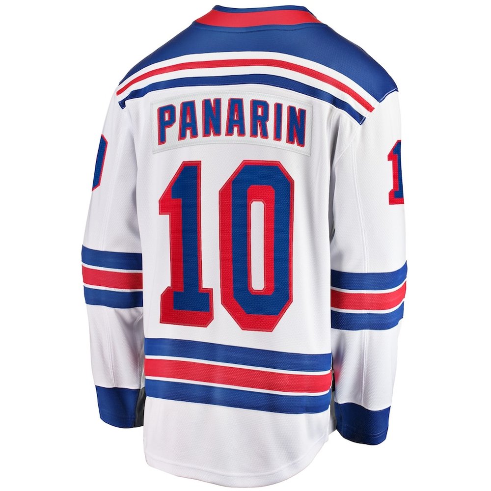 Men's New York Rangers #10 Artemi Panarin White Away Premier Breakaway Player Jersey