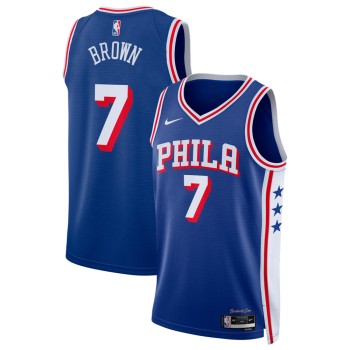 Men's Philadelphia 76ers #7 Jaylen Brown Nike Royal Swingman Icon Edition Jersey Men's Philadelphia 76ers #7 Jaylen Brown Nike Royal Swingman Icon Edition Jersey