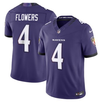 Men's Baltimore Ravens #4 Zay Flowers Purple Vapor F.U.S.E. Sewn Down Limited Jersey Men's Baltimore Ravens #4 Zay Flowers Purple Vapor F.U.S.E. Sewn Down Limited Jersey