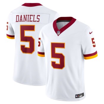 Men's Washington Commanders #5 Jayden Daniels White Super Bowl Era Vapor F.U.S.E. Sewn Down Limited Jersey Men's Washington Commanders #5 Jayden Daniels White Super Bowl Era Vapor F.U.S.E. Sewn Down Limited Jersey