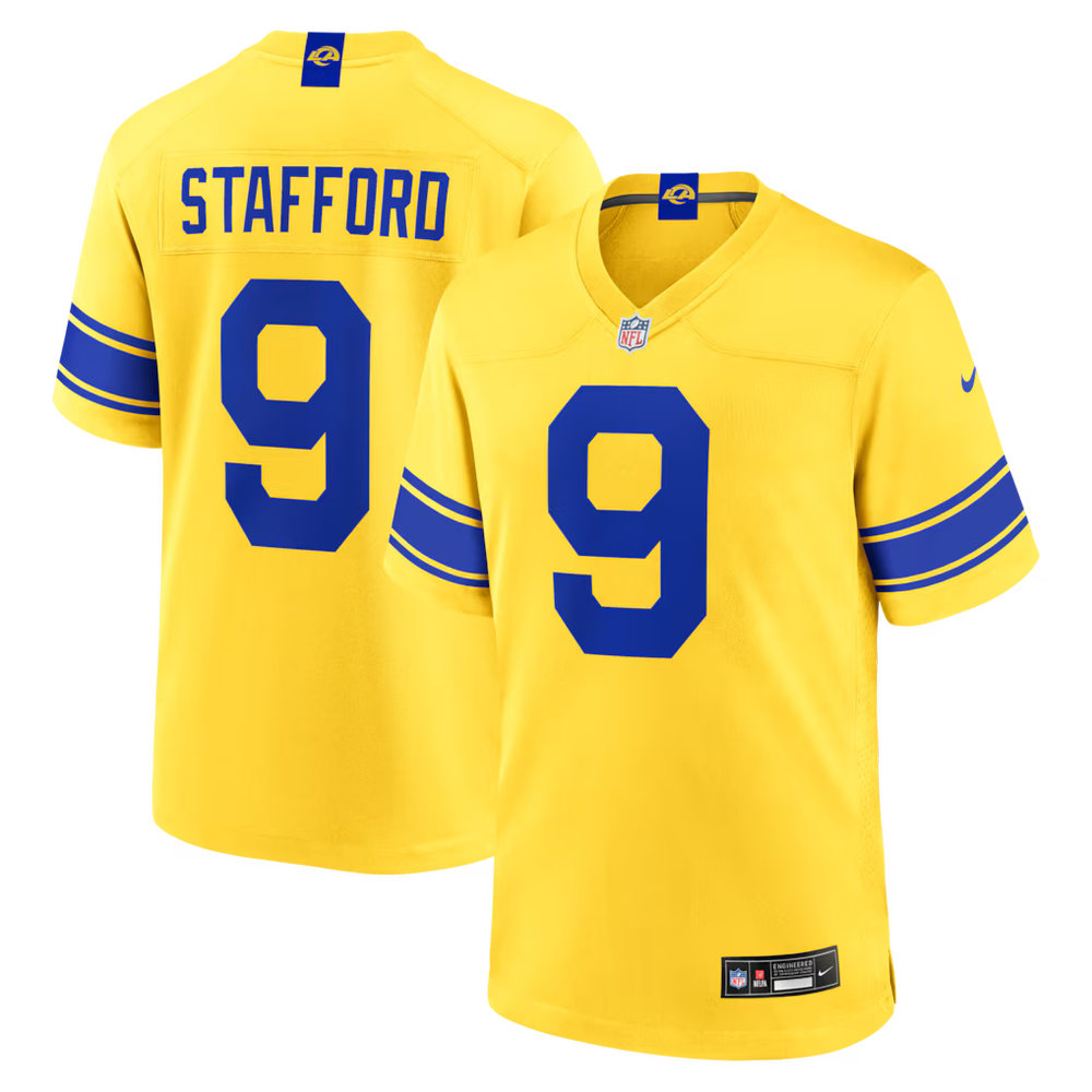 Men's Los Angeles Rams #9 Matthew Stafford Nike Classic Sol Game Jersey Men's Los Angeles Rams #9 Matthew Stafford Nike Classic Sol Game Jersey