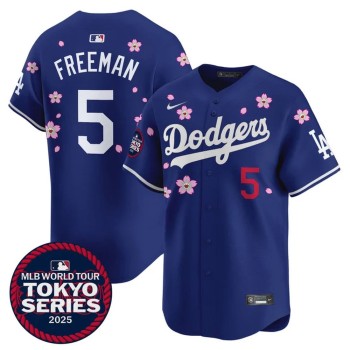 Youth Los Angeles Dodgers #5 Freddie Freeman Royal Tokyo 2025 Cool Base Stitched Baseball Jersey Youth Los Angeles Dodgers #5 Freddie Freeman Royal Tokyo 2025 Cool Base Stitched Baseball Jersey