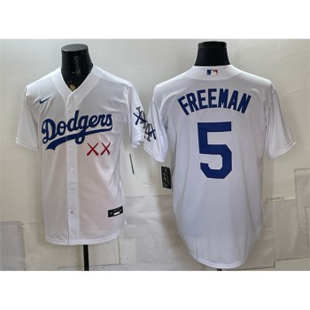 Men's Los Angeles Dodgers x KAWS #5 Freddie Freeman White Vapor Premier Limited Baseball Jersey Men's Los Angeles Dodgers x KAWS #5 Freddie Freeman White Vapor Premier Limited Baseball Jersey